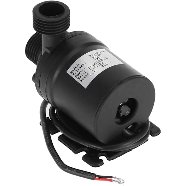 DC 12V 800L/H 5 m nedsänkbar pump, borstlös, för vattencirkulationssystem Solcirkulationssystem för dammar, akvarier, fontäner