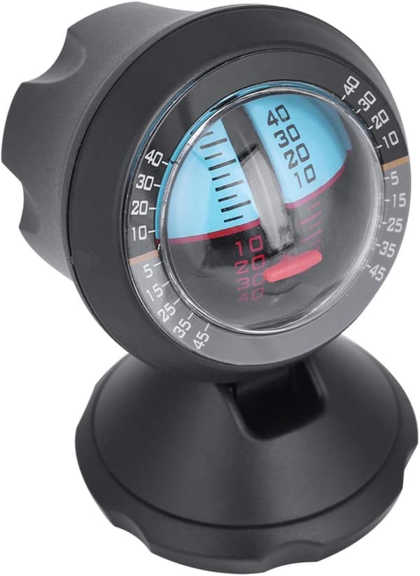 Bil Inclinometer Niveau Måler Inclinometer Indikator Balancer Værktøj Auto Dele-sort Black