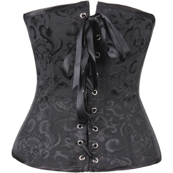 Gotisk korsett för kvinnor för slimmade underkläder med bandspets (XXL) xxl