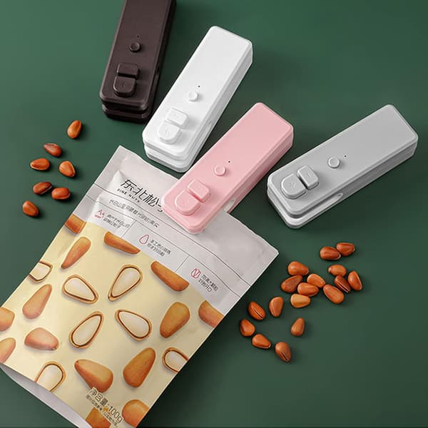 Husholdnings Mini Snack Plastpose Forseglingsartefakt (Grå) 1 Stykke grey