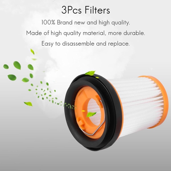 3 st filter till fickdammsugare W1 W2 W3 WV200 WV201WV205