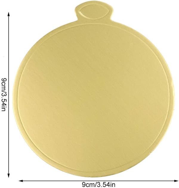 Cupcakebakke, 100 STK Mousse Kagebrætter Guld Papir Cupcake Dessert Displays