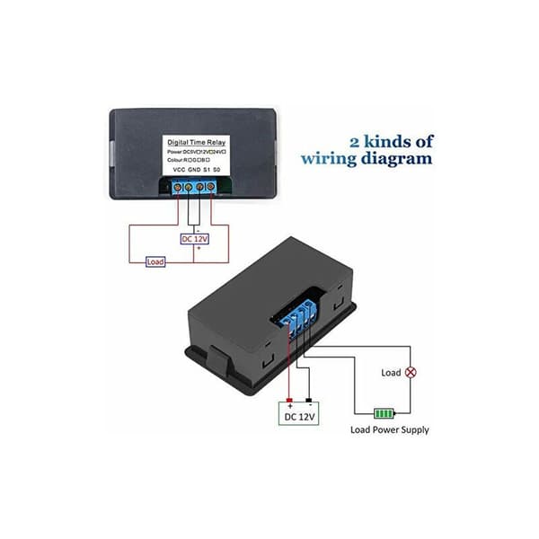 DC 12V 20A Digital Programmerbar Relé Timer Tidssyklus Forsinkelsesbrytermodul