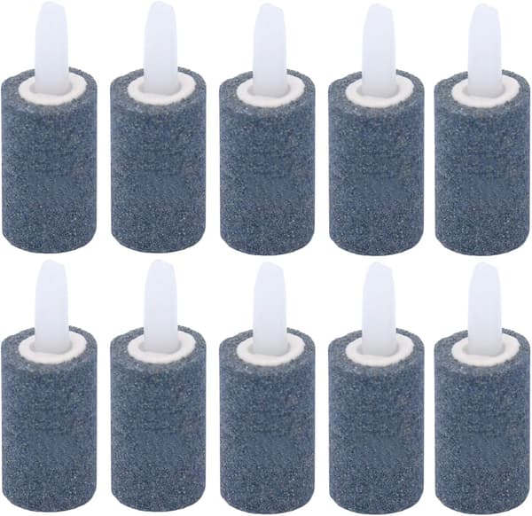Akvarieluftpumpe Fisketank Cylinder Boblediffusor (2,5 cm) 10 stk.