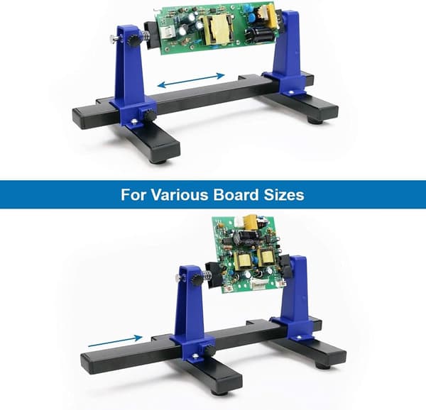 Justerbar PCB-holder Kretskortsholderverktøy for kretskortlodding, 360° rotasjon