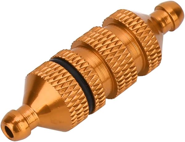 RC oljefilter, aluminiumlegering oljenitrofilter RC modellbil reservdelar bränslefilter (guld) Gold