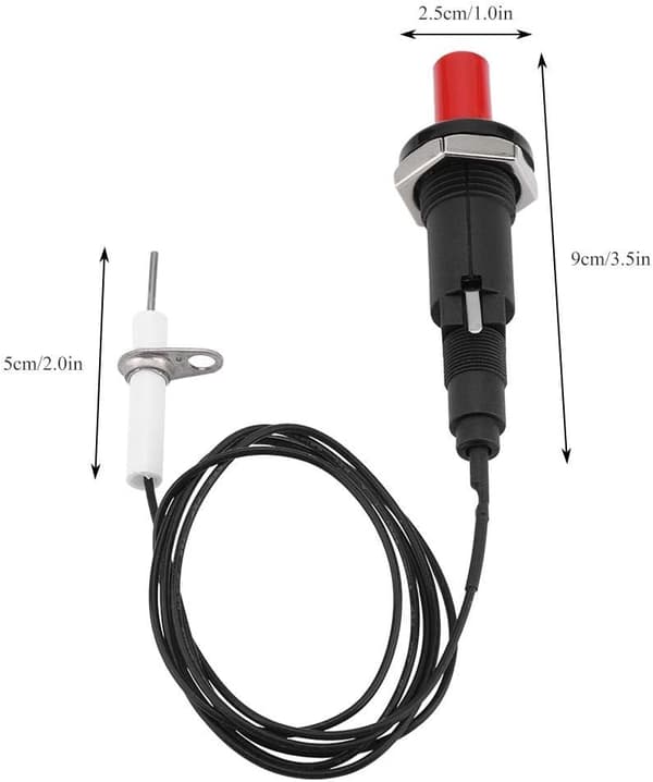 1 ut 2 Piezo gnisttenningssett BBQ Grill trykknapptenner