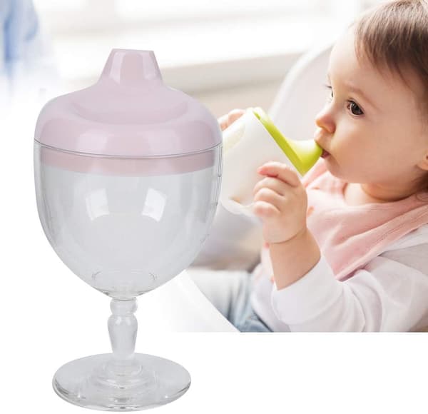 Plastkopp, sølefri tutekopp for barn (rosa) Pink