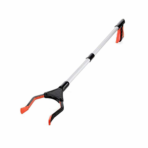Sopskyffel med griparm, 81 cm långt skräpplockningsverktyg, skräpplockningsverktyg (orange) orange
