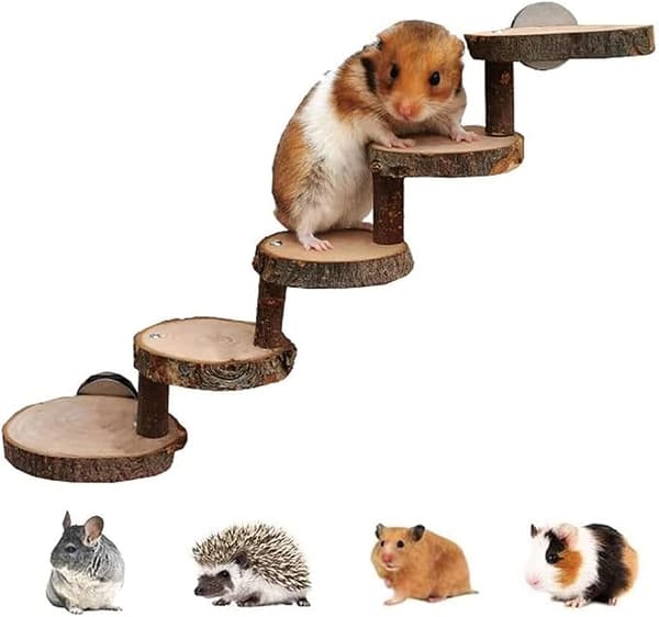 Hamster træningslegetøj, træhamster klatrelegetøj