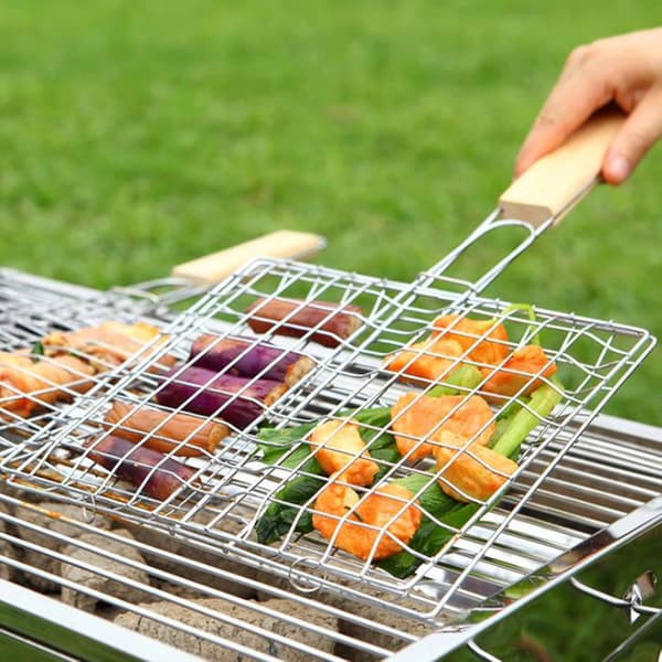 Bærbare grillnetklemmer i rustfrit stål til fisk (A-stil) 2 stk. Color 1