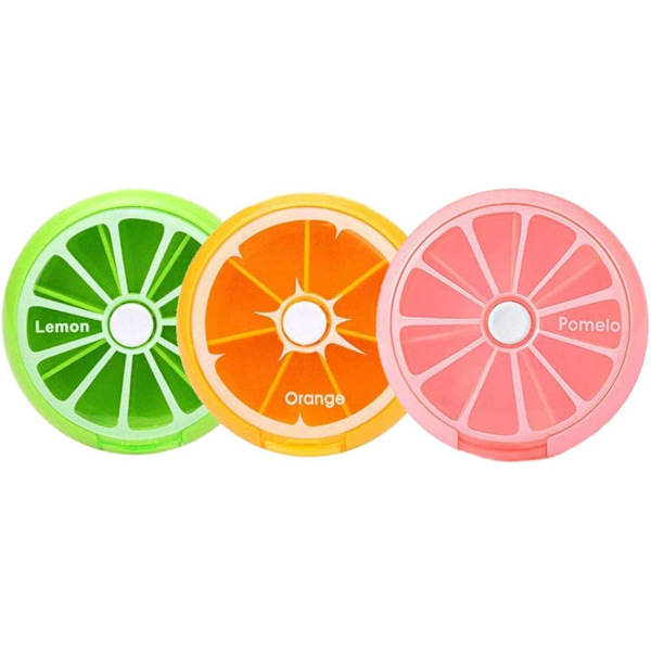 Veckovis 3 gånger 7 fack Stor medicin piller arrangör (grupp 3PCS)