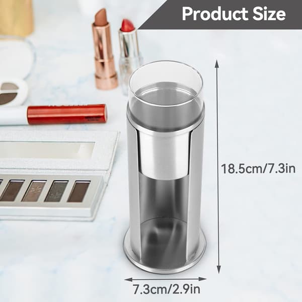 Bomullsplatta Dispenser Set i Rostfritt Stål med Lock, Bomullspinnar, Makeup Pads Förvaringsburk