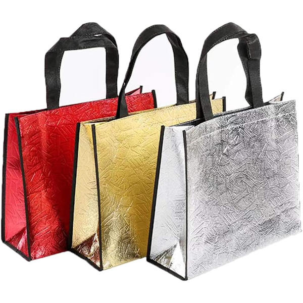9 st Non-Woven Väska Återanvändbar för Presentpåse (12.6*4.72*15.75 tum)