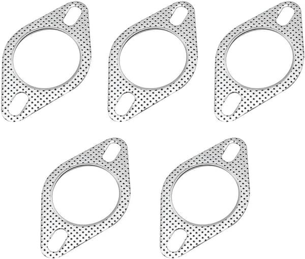 5 st 2,5\" Aluminiumlegering Avgasgrenrör Downpipe Grenrör Samlare Flänspackning 2 Bult