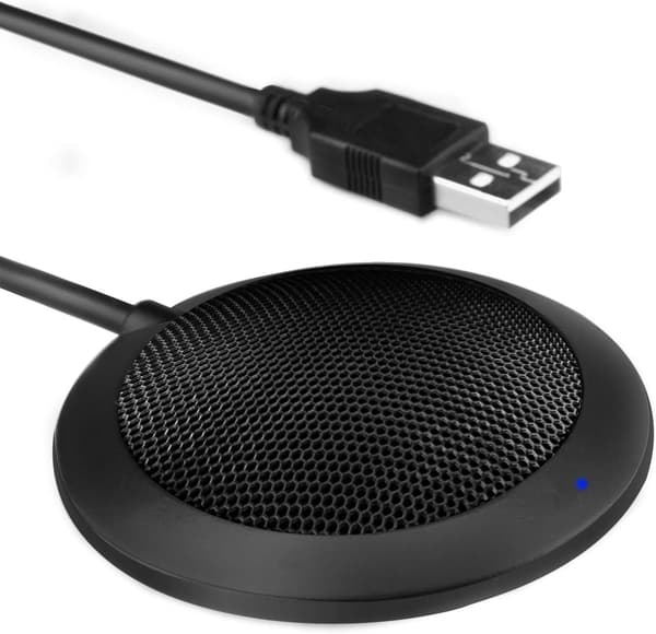 USB-mikrofon, bærbar, omnidirektionel stereokondensatormikrofon, konferencemikrofon til Mac