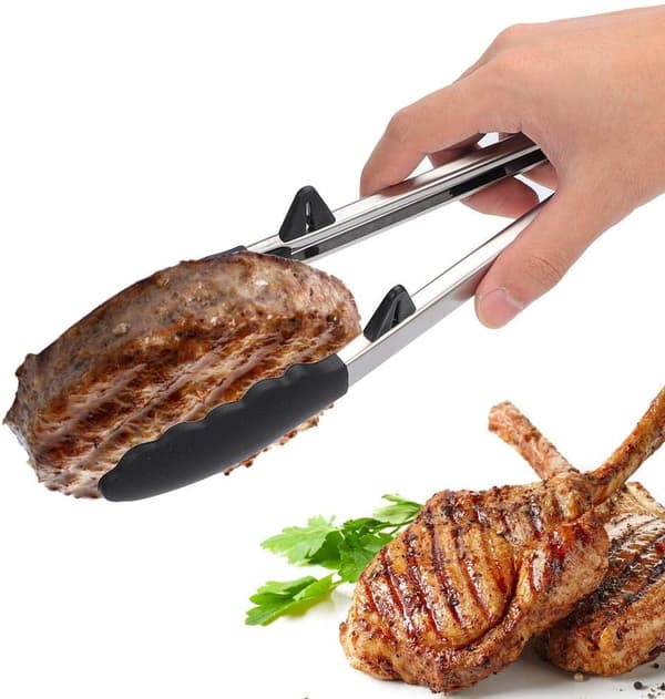 Madklemmer, brød BBQ-tang, grillbageklemmeværktøj 9in/12in 2 sæt