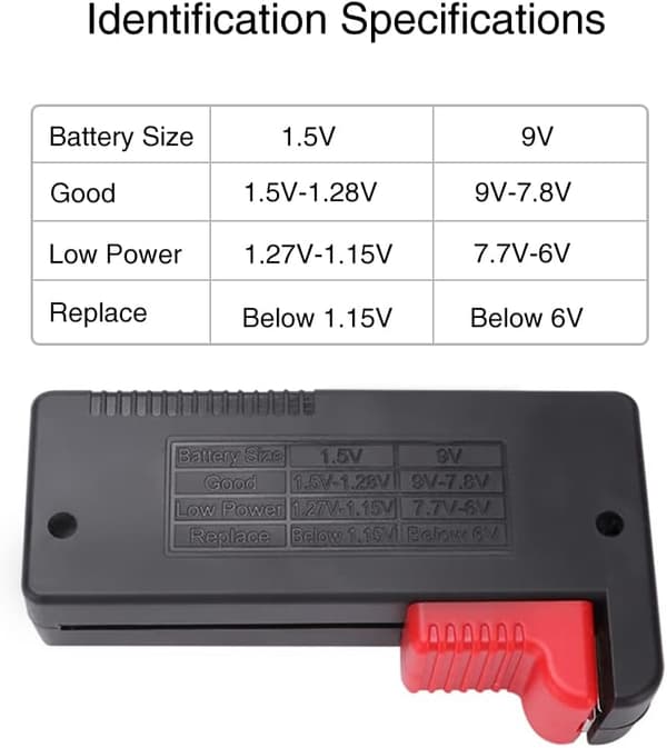 (BT-168) Universal Digital Batteritester Voltmåler, Digital Batteritester, Knappcellebatterier