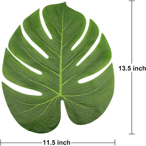 25-pack 13,5-tums tropiska palmblad, imitation av växtbladdekorationer