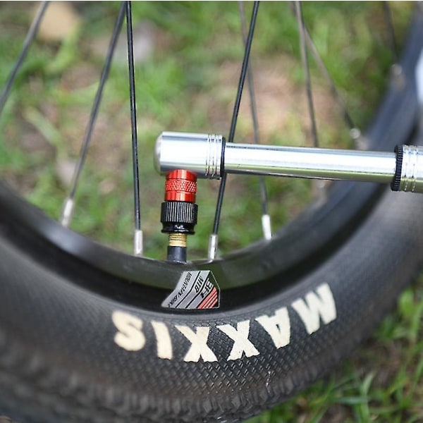 120PSI Högtrycks Minicykelpump, Bärbar Mountaincykel Handluftpump Silver