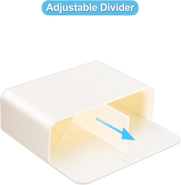 Veggmontert magnetisk oppbevaringsstativ for tusjer til whiteboard (stor, hvit) 2 stk.