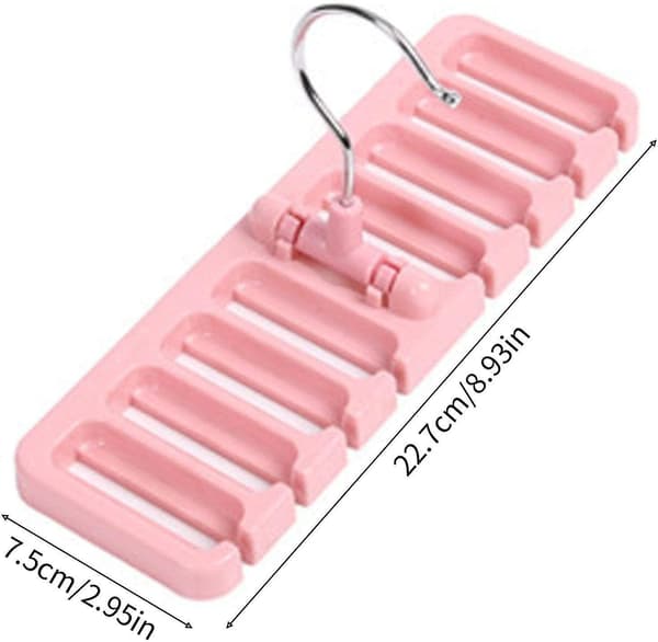 Vyöpidike, solmioteline 360° - ripustettava kaappitarvike (pinkki) Pink