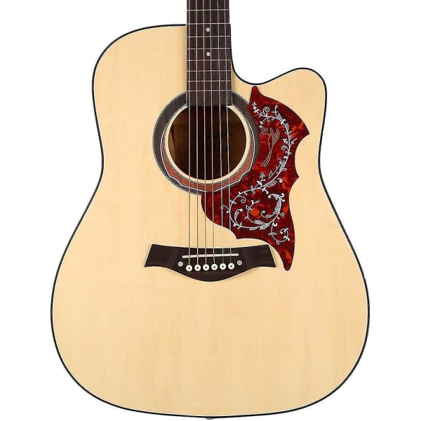 2 st akustisk gitarr plektrumskydd reptålig mjuk självhäftande för 41\" gitarrdelar
