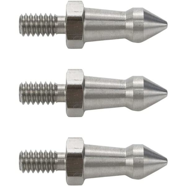 （1/4 tum） Rostfritt stål stativ hexagon skruv kamera stift monopod ersättningstillbehör