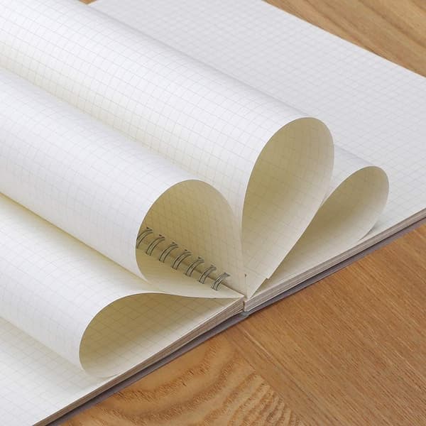 B5 ternet spiralnotes 80 ark med 160 sider/bog - 2 stk.
