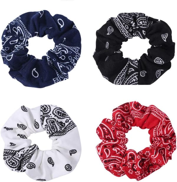 Hårband i tyg, scrunchies, hårsnoddar, elastiska hårsnoddar, accessoarer för kvinnor