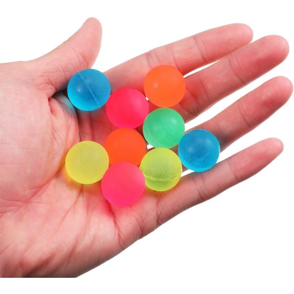 120st Hoppbollar - Färgglada studsbollar Bulk Party Bag Filler för skojs skull