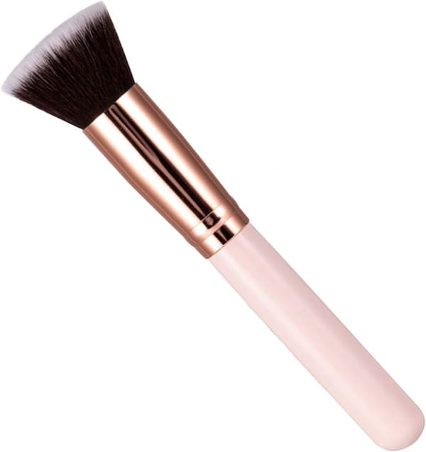 1 stk. professionel flad top børste ansigtspudder blush foundation makeup børste (pink)