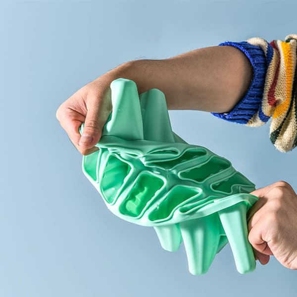 Silikone ispindeform BPA Genanvendelig Nem frigivelse af ispinde (grøn) 12 huller green