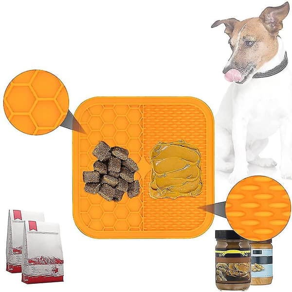 Slickmatta för hundar, stor med superstark sugkraft för hundträning, 2-pack