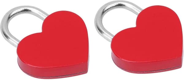 Parilukko avaimella, matkatavaratarvikkeet 30x39mm (punainen) red