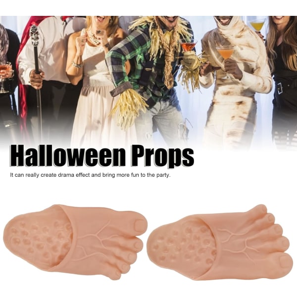 Foot tofflor, cosplay hulk tofflor Halloween, enorma fötter kostym maskerad rekvisita, brun 36-42 yards Color