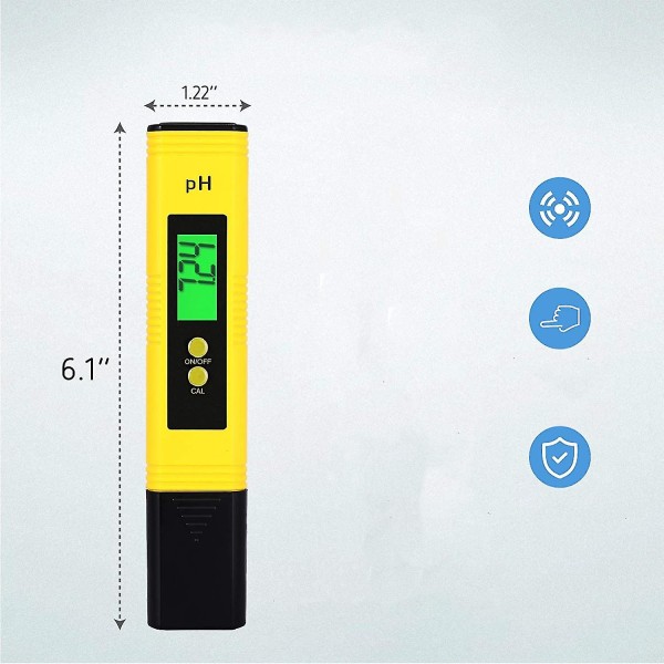 TDS Meter Combo Penna med hög noggrannhet pH-mätare ± 2 % avläsningsnoggrannhet 3 i 1 TDS EC-termometer för Hydroponics Hemdrickande & Akvarium - 2 Styck