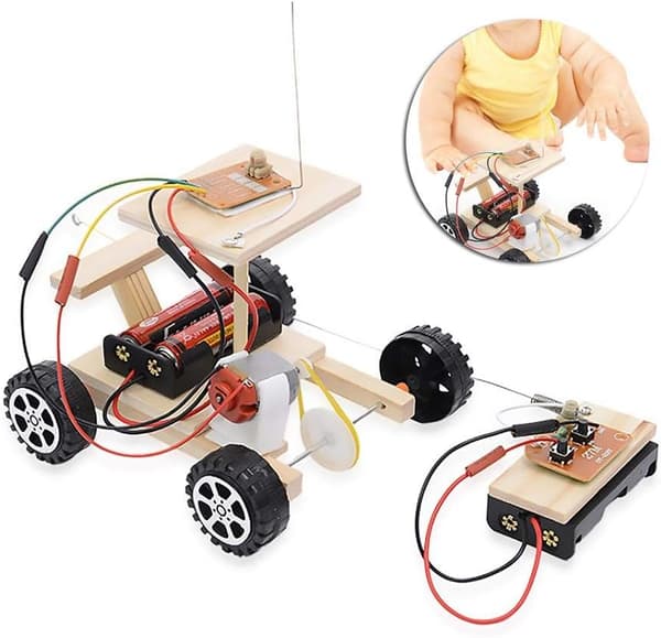 DIY Samlet RC Bil Legetøjssæt Børn Håndlavet Legesæt Pædagogisk Eksperimentsæt