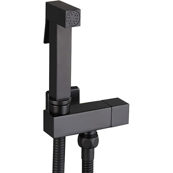 Bidet Sprayer, Svart Mässing Toalett Dusch Kit Väggmonterad Handhållen Bidet Sprayer Sprayer