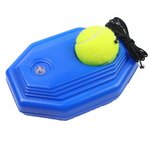 Single Training Tennis Träningsenhet med boll（Svart rep med bas）