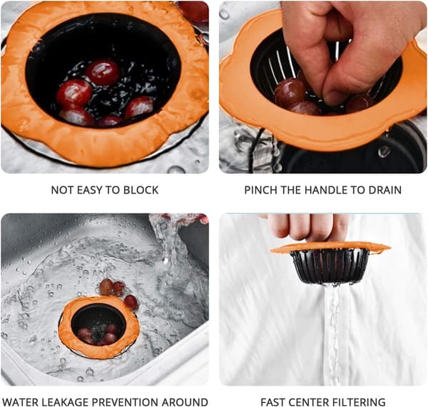 Diskhossil i rostfritt stål för badrum Diskhossil (Orange) Orange