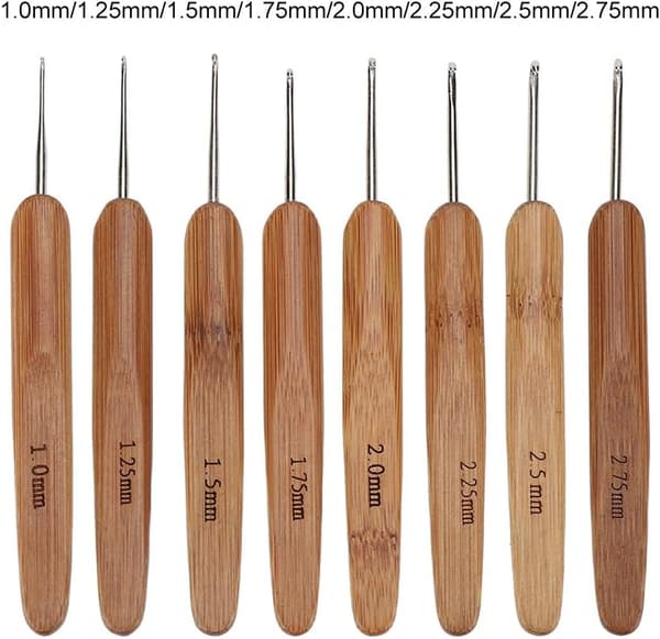 20 kappaleen bambu virkkausneulekäsityölanka DIY ompelutyökalut