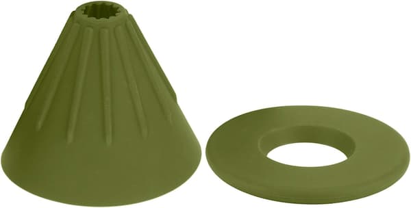 1 st återanvändbart silikonhartskaffe filter hopfällbart konfilter (grönt) green