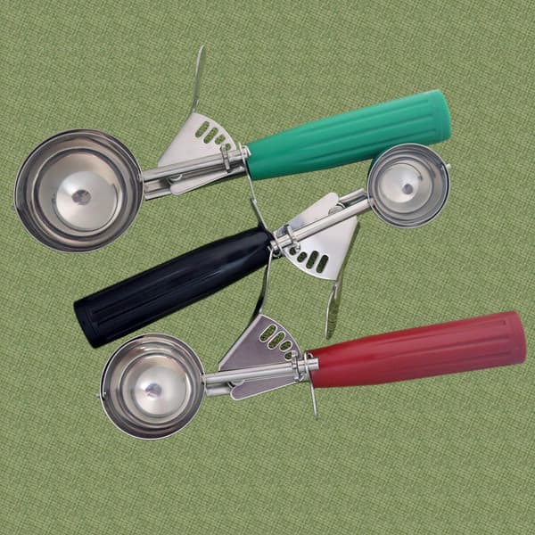 Iskremscoopsett, flere størrelser stor-medium-liten størrelse disher, cupcake-scoop