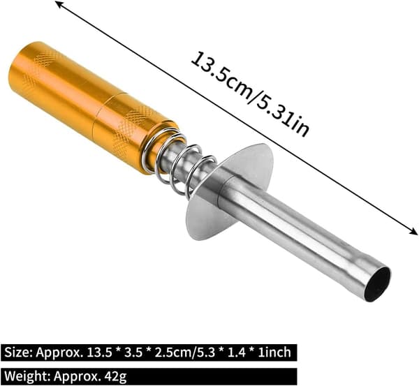 RC Igniter 80103 Motor Glødeplugg Aluminium Tenningssystem for HSP 1/10 Nitro Bil (gul) Yellow