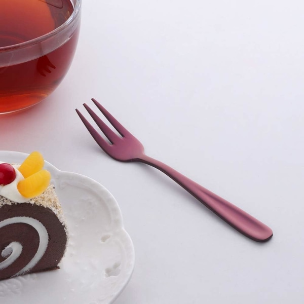 Tekakor Små Dessertgafflar Tårtgafflar Ren 304 Rostfritt Stål