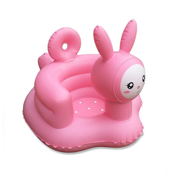 Baby Learning Seat Multi Function Uppblåsbar Säte Baby Support Seat, Rosa Kanin Color 7