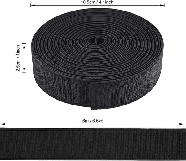 Nylonbånd Kraftig Webbing Rem til DIY Håndværk Rygsæk Forklæde Vimpel-sort black