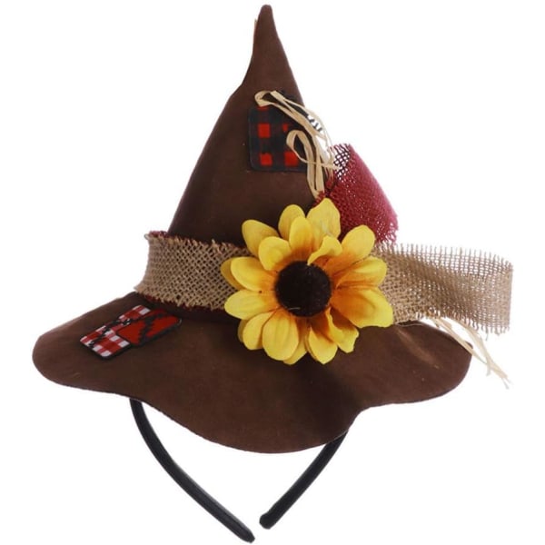 Halloween Cosplay Scarecrow Hat Armband och halsband 4st