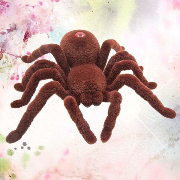 Simulering Halloween Spider Decoration Fjärrkontroll Elektrisk Prank Props Spider Toy